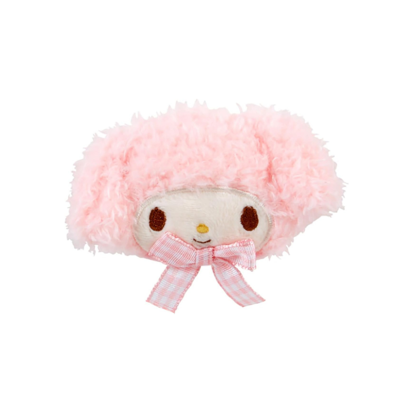 SANRIO My Melody Face Shaped Furry Hair Clip