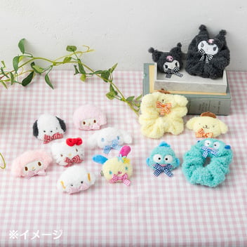 SANRIO Cogimyun Face Shaped Furry Hair Clip-My Store-YORE STORE