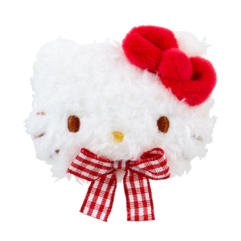 SANRIO Hello Kitty Face Shaped Furry Hair Clip-My Store-YORE STORE