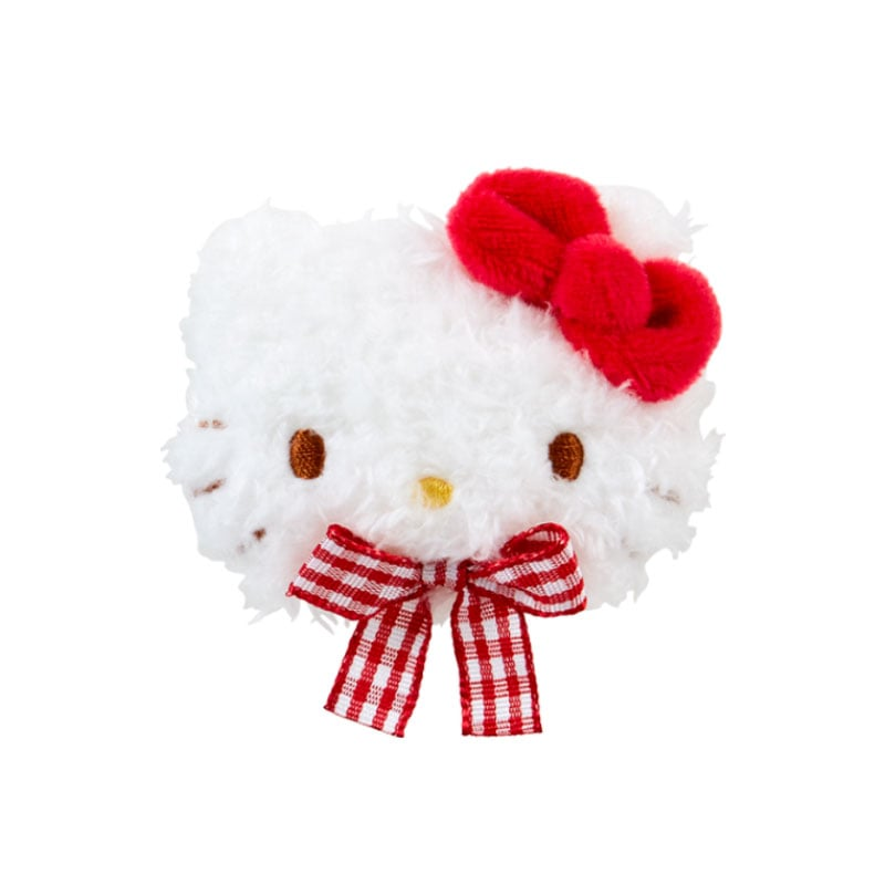SANRIO Hello Kitty Face Shaped Furry Hair Clip-My Store-YORE STORE