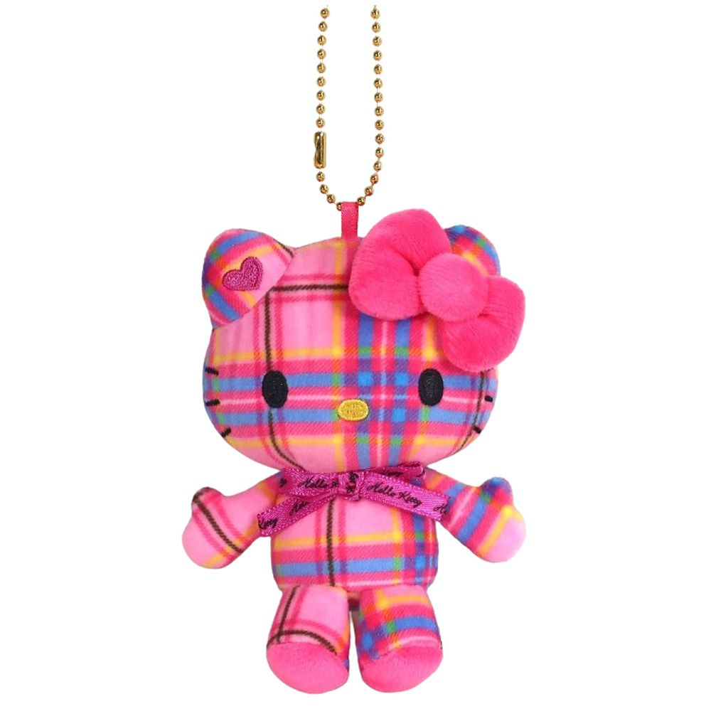 SANRIO Hello Kitty MC Collection Tartan Checked Pink Keychain