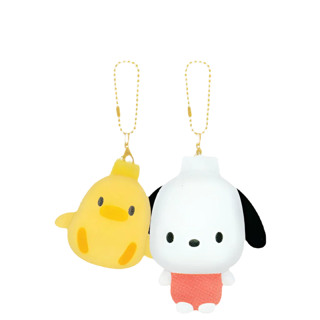 SANRIO Nikonui Pochacco Mascot Holder Keychain Set-My Store-YORE STORE
