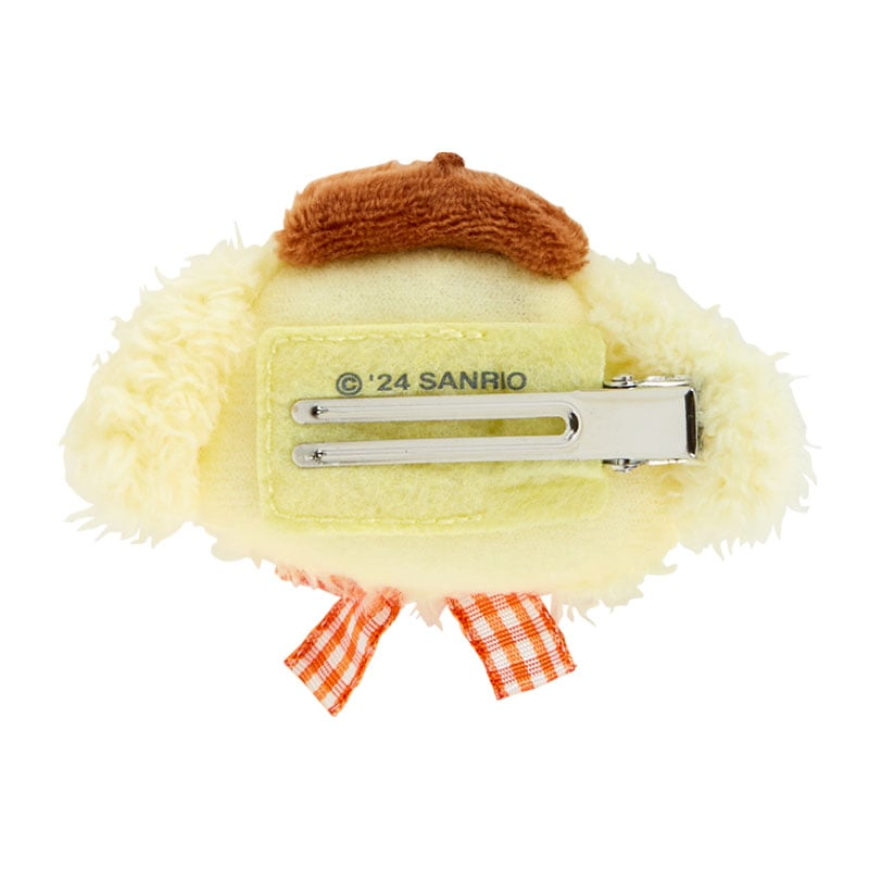SANRIO Pompompurin Face Shaped Furry Hair Clip-My Store-YORE STORE