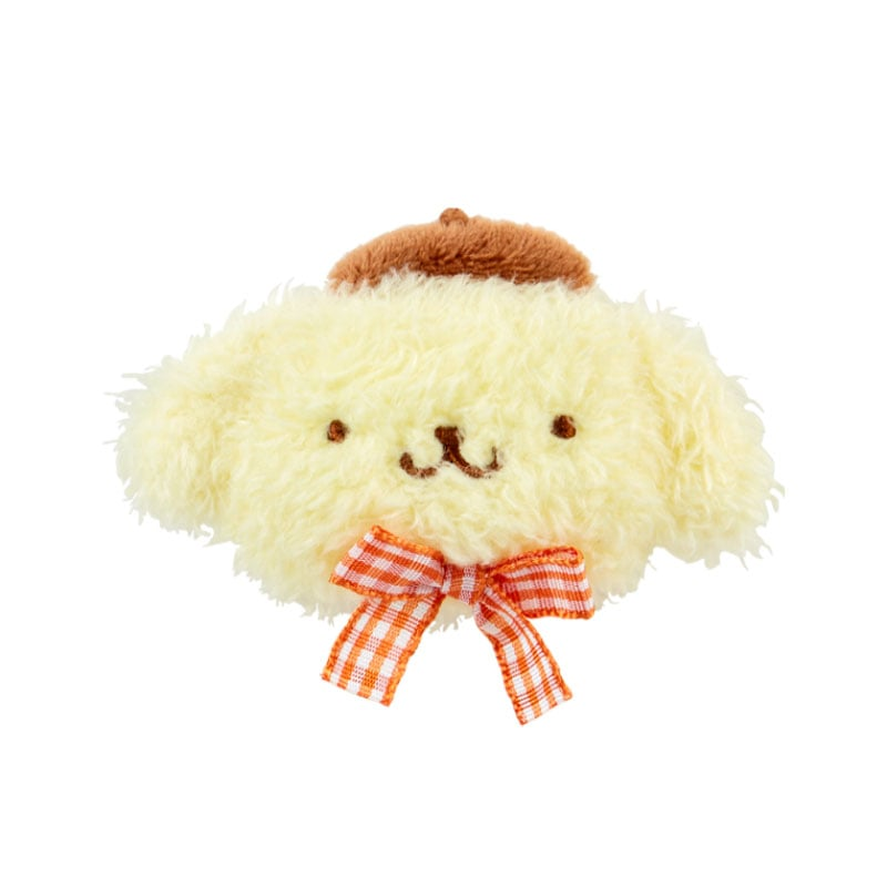 SANRIO Pompompurin Face Shaped Furry Hair Clip-My Store-YORE STORE