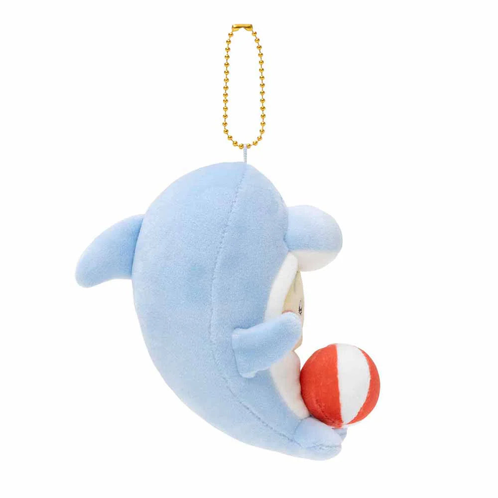 chiikawa-usagi-aquarium-dolphin-mascot-holder-keychain