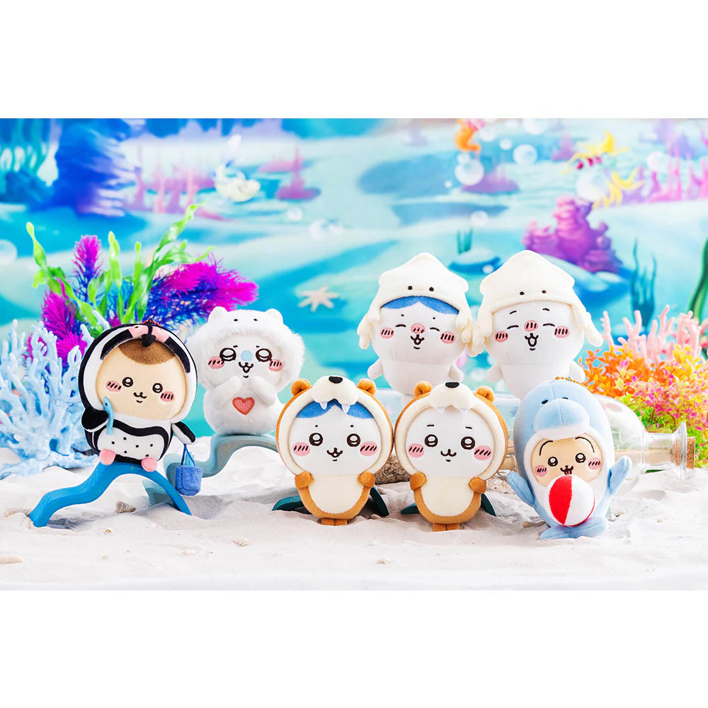 chiikawa-usagi-aquarium-dolphin-mascot-holder-keychain