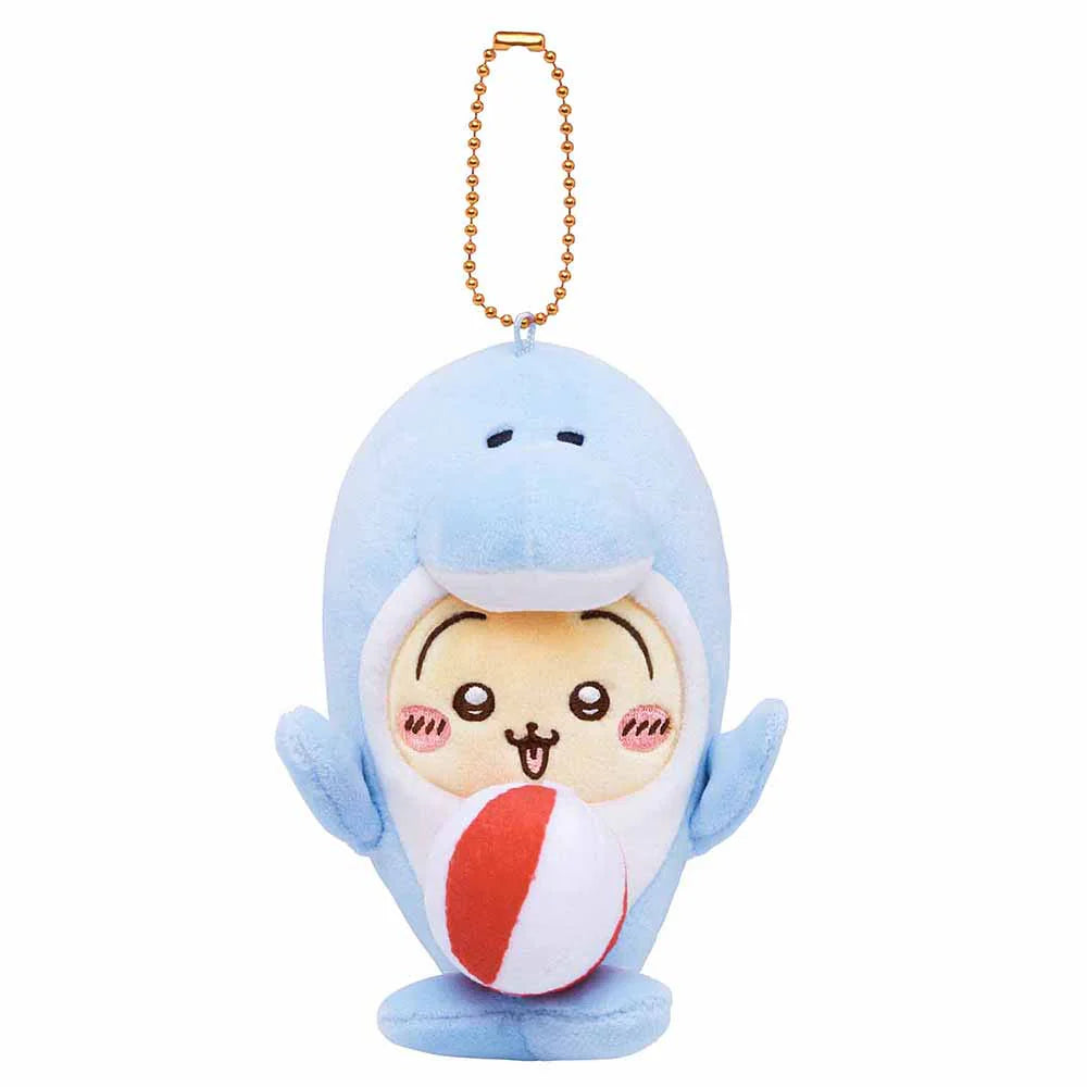 chiikawa-usagi-aquarium-dolphin-mascot-holder-keychain