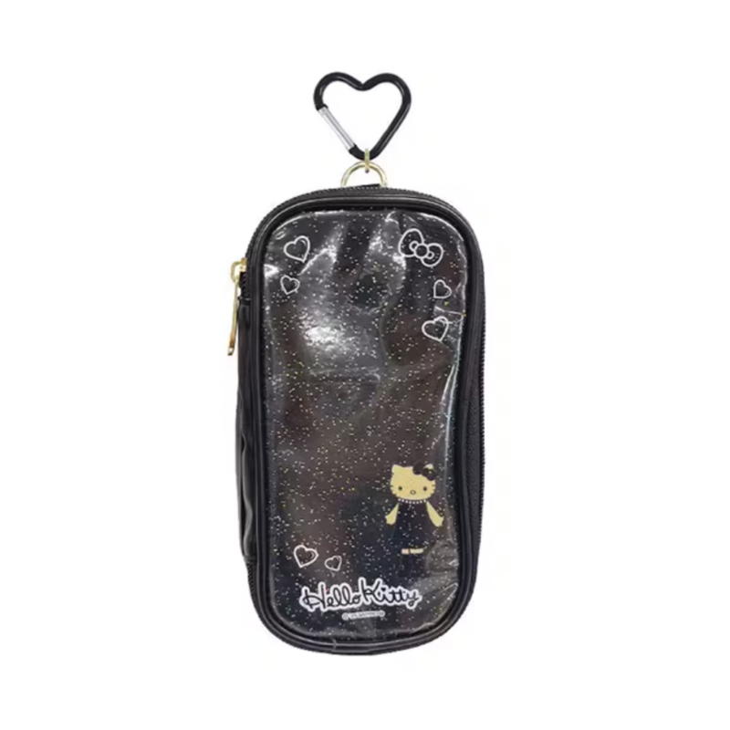 SANRIO Hello Kitty Clear Cosmetic Pouch (Black)