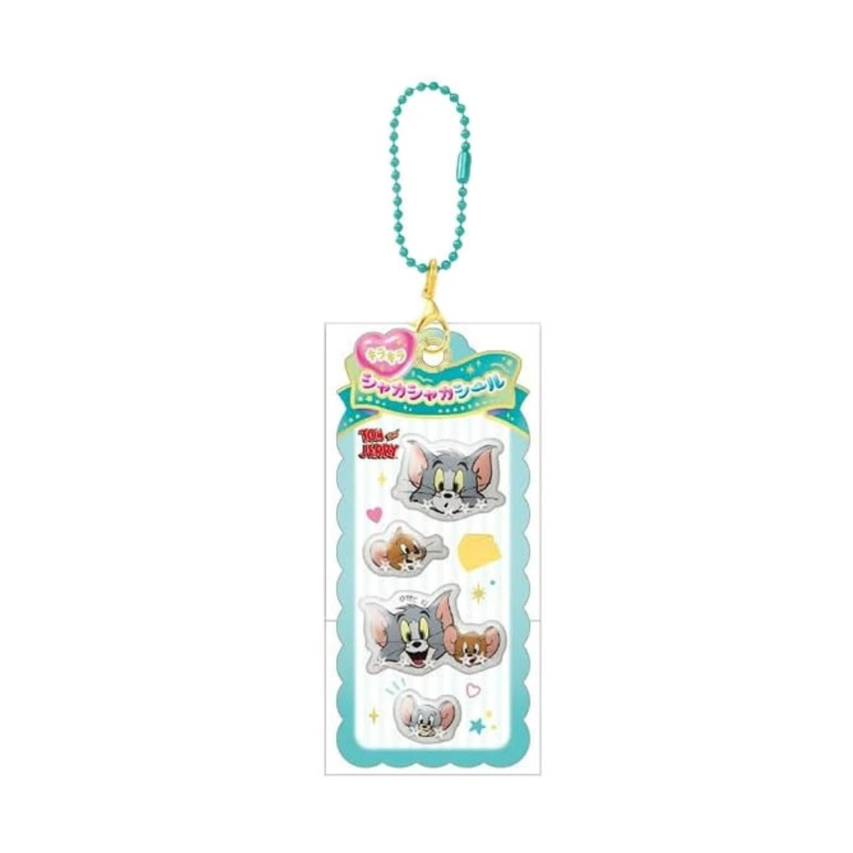 TOM AND JERRY Sparkly Shaker Mini Pop Sticker Style Keychain