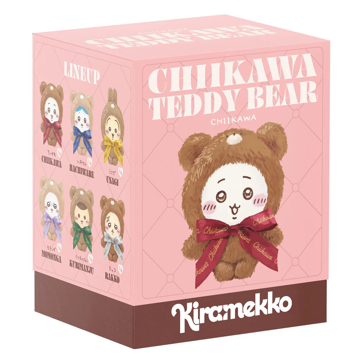 CHIIKAWA Kiramekko Teddy Bear Mascot Holder Keychain
