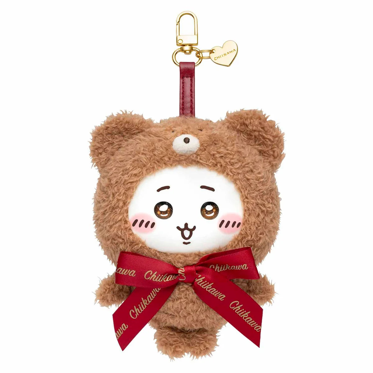 CHIIKAWA Kiramekko Teddy Bear Mascot Holder Keychain
