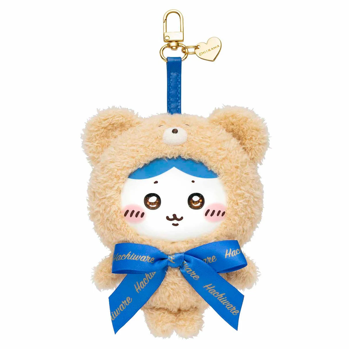CHIIKAWA Kiramekko Teddy Bear Mascot Holder Keychain