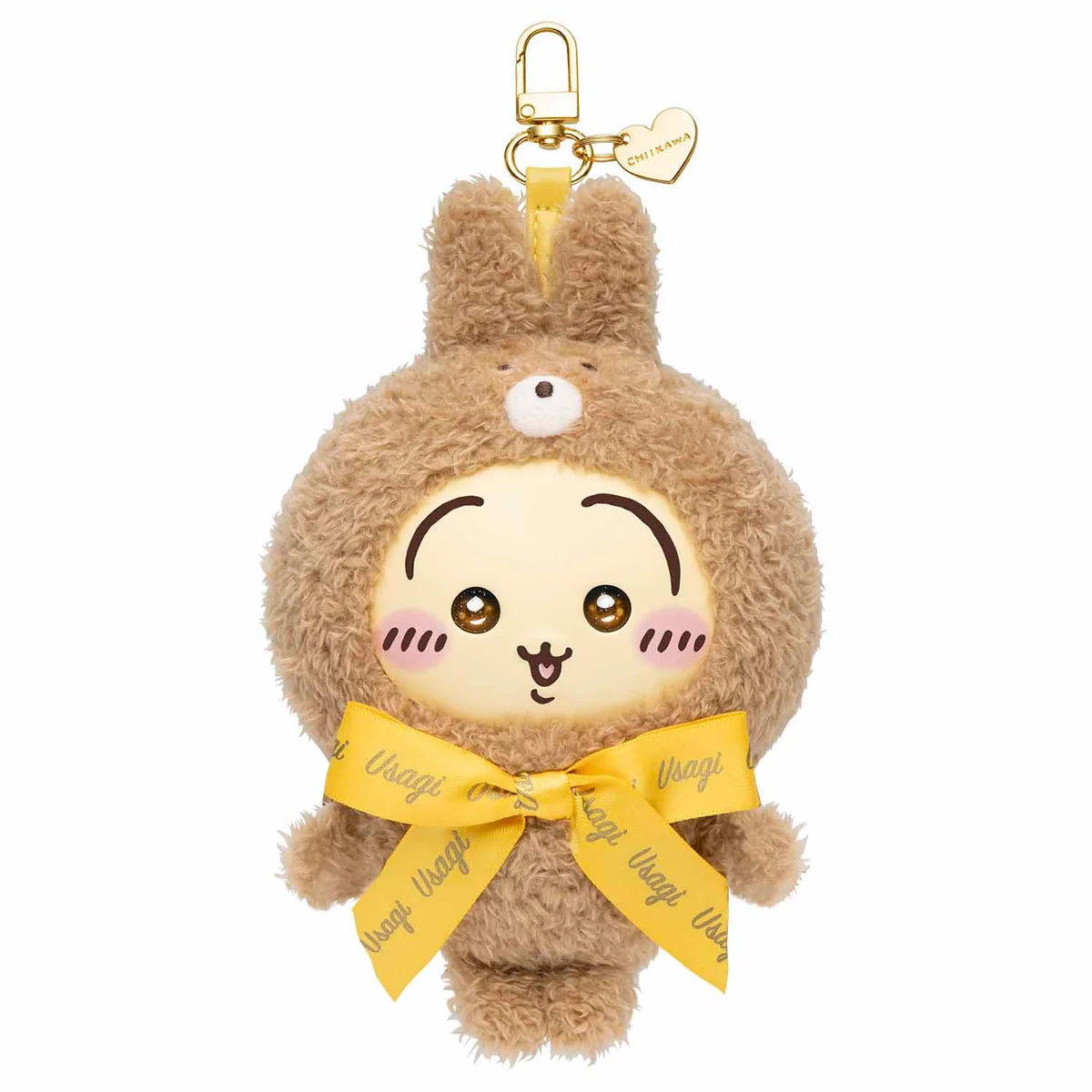 CHIIKAWA Kiramekko Teddy Bear Mascot Holder Keychain