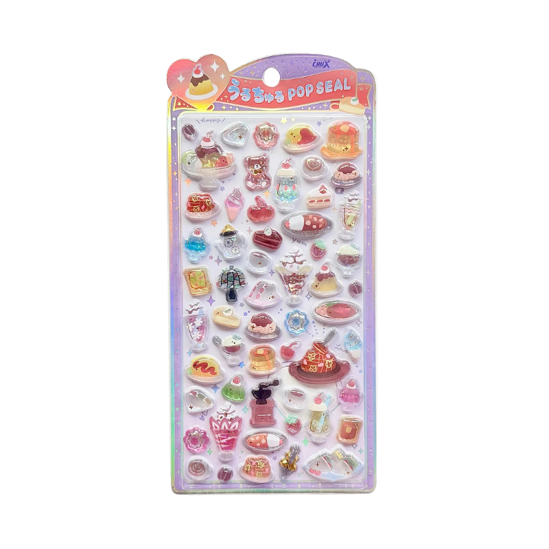 CRUX UruChuru Pop Seal Pop Sticker (Food)-cafe