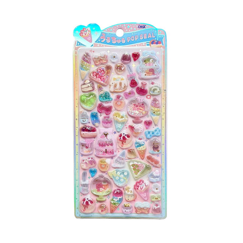 CRUX UruChuru Pop Seal Pop Sticker (Food)-sweets and dessert ice cream