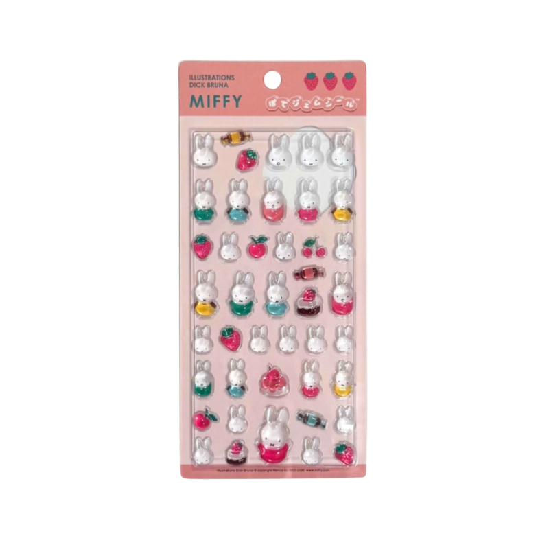 MIFFY Fruits Potegem Sticker (Pink)