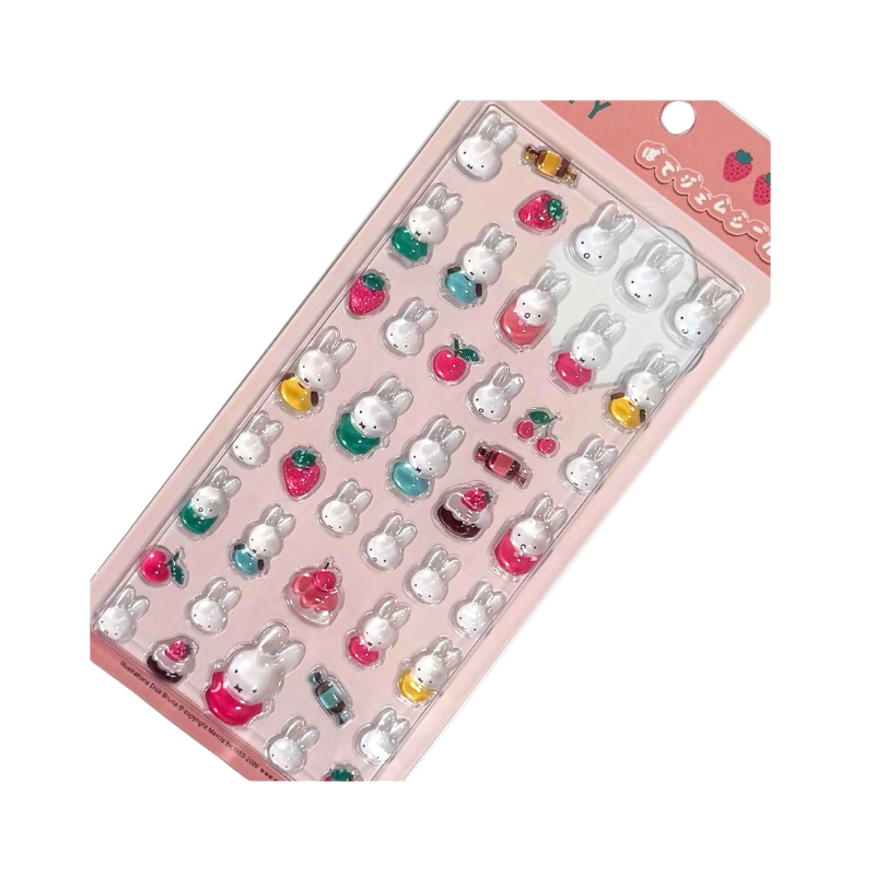 MIFFY Fruits Potegem Sticker (Pink)