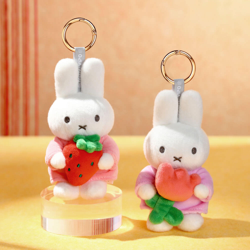 MIFFY With Strawberry Mascot Holder Keychain