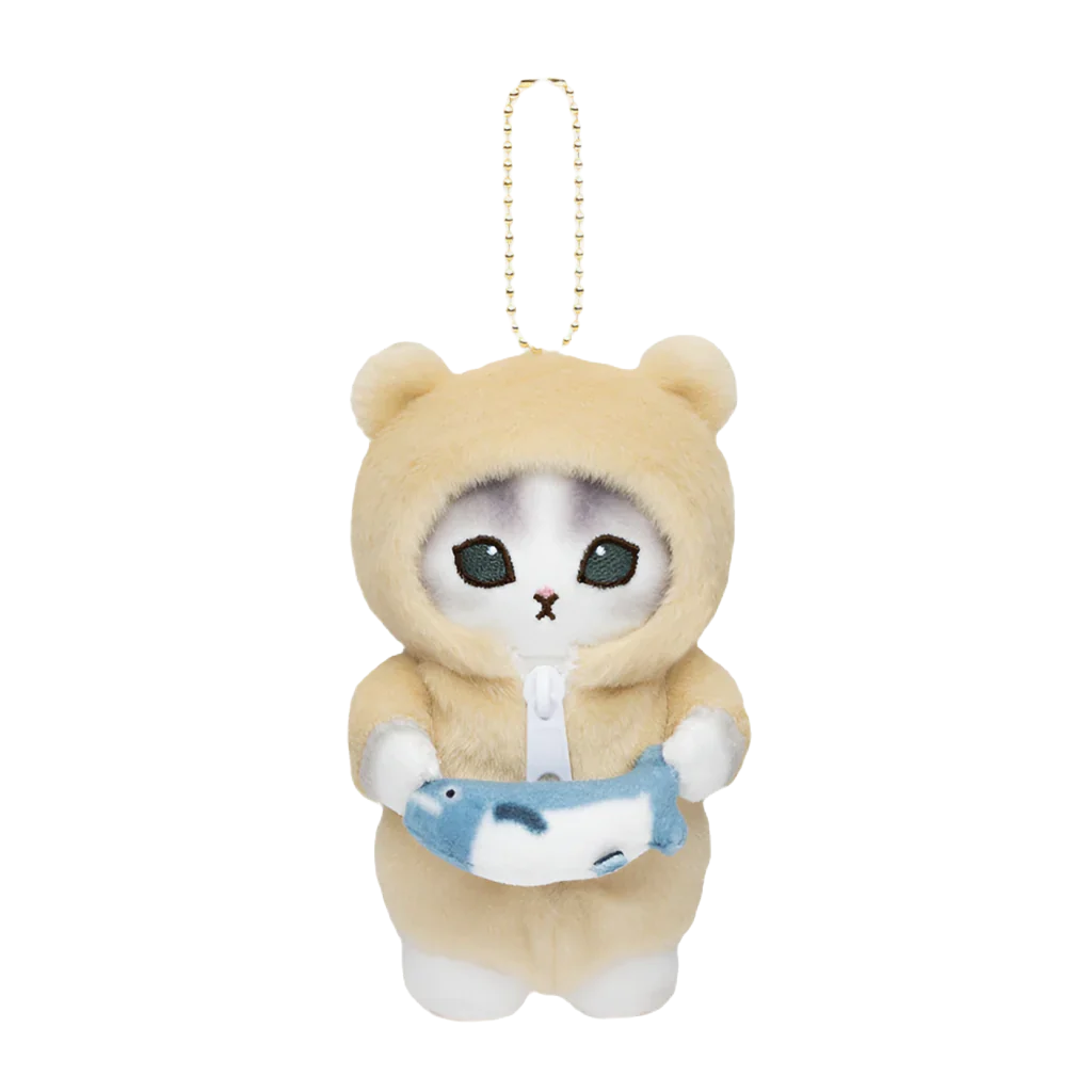 MOFUSAND Beige Bear Pyjama Mascot Holder Keychain-My Store-YORE STORE
