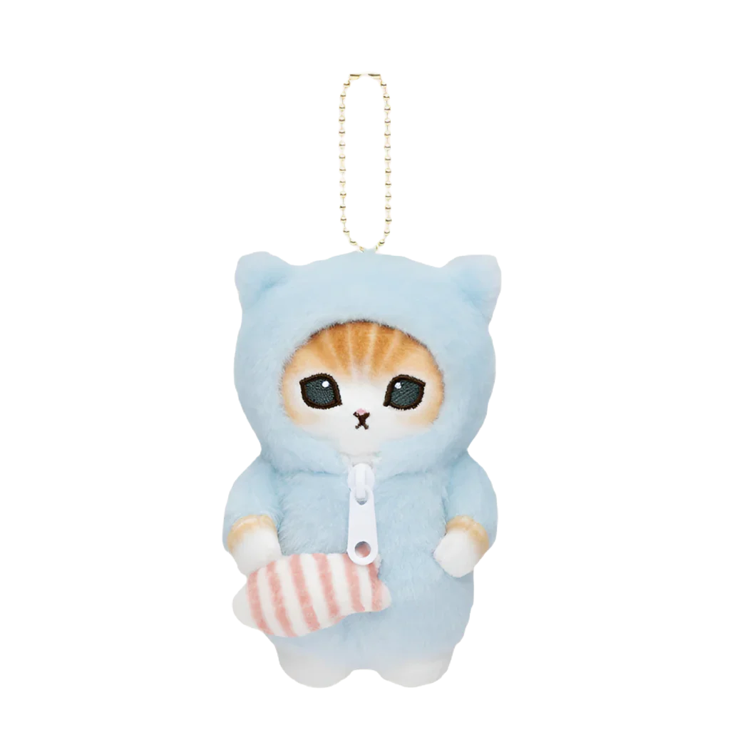 MOFUSAND Blue Cat Pyjama Mascot Holder Keychain-My Store-YORE STORE