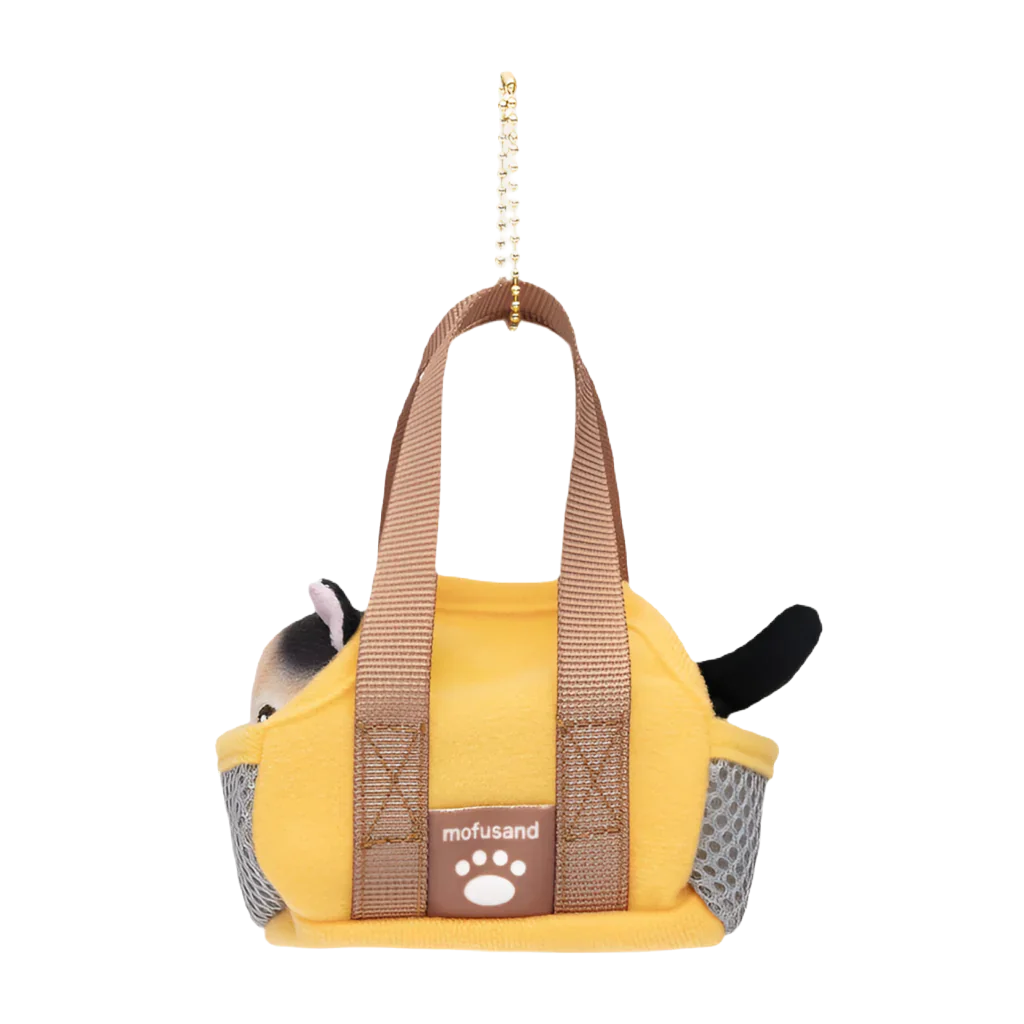 MOFUSAND Calico Cat Yellow Bag Mascot Holder Keychain-My Store-YORE STORE