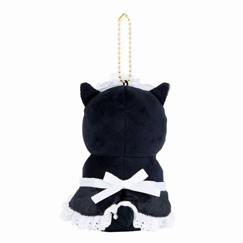 mofusand-maid-black-cat-blue-bow-mascot-holder-keychain-2