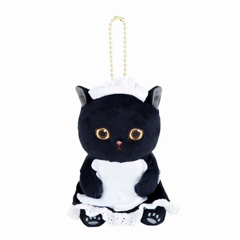 mofusand-maid-black-cat-blue-bow-mascot-holder-keychain-1