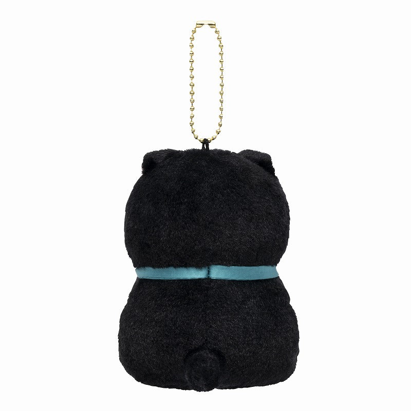 mofusand-sitting-black-cat-blue-bow-mascot-holder-keychain-3