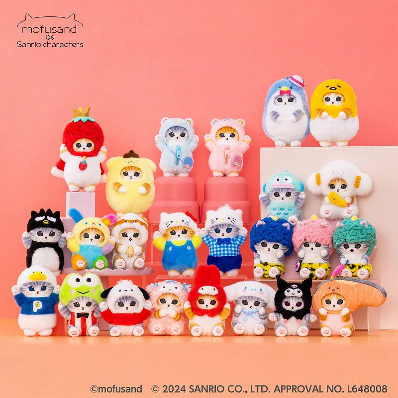 MOFUSAND x Sanrio Characters Corocorokuririn Mascot Holder Keychain-My Store-YORE STORE