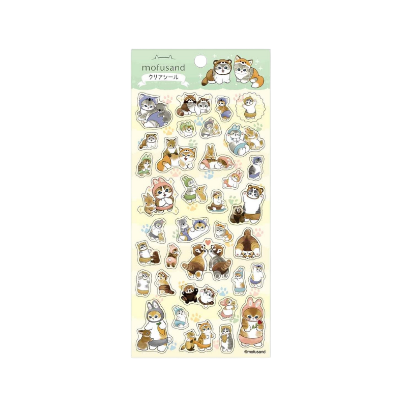 MOFUSAND Cat Clear Seal Sticker
