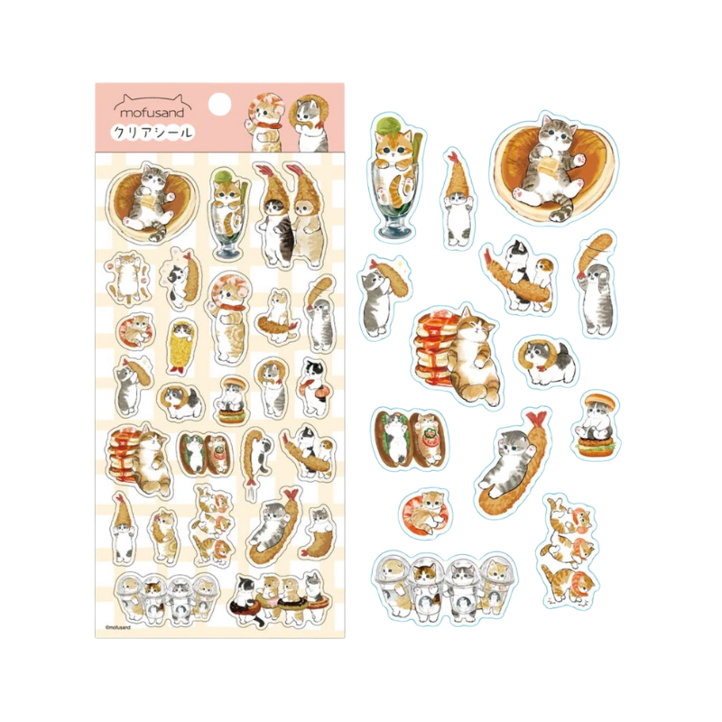 MOFUSAND Cat Clear Seal Sticker