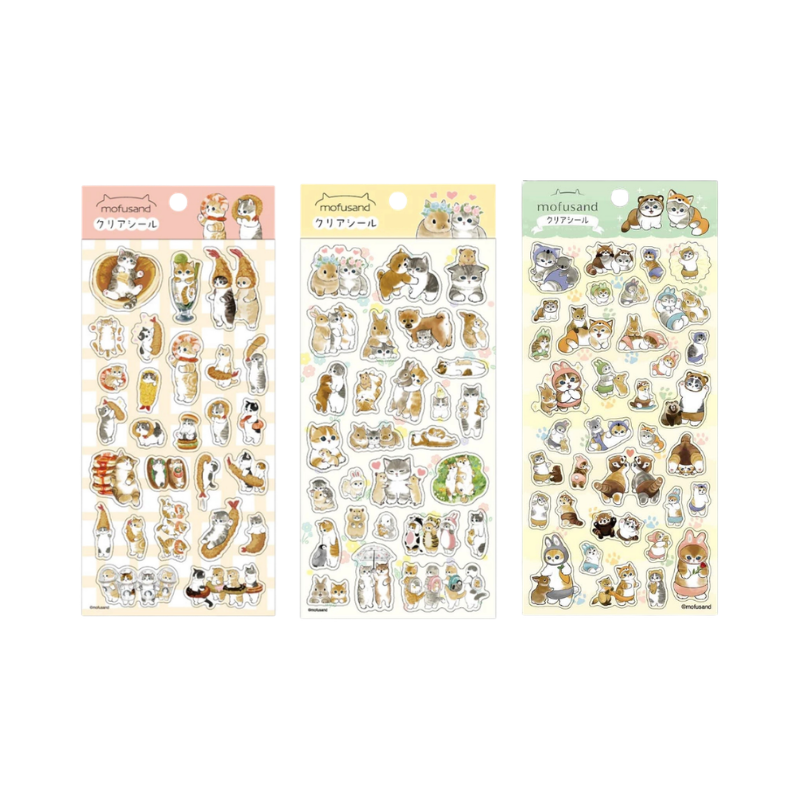 MOFUSAND Cat Clear Seal Sticker