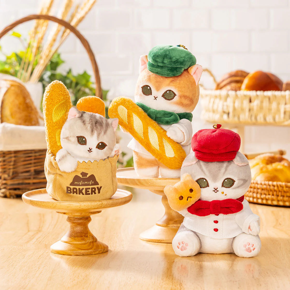 MOFUSAND Mofumofu Bakery Bread Bag Meow Mascot Holder Keychain