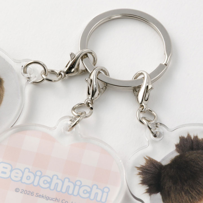 MONCHHICHI Bebichhichi 3 Piece Acrylic Keychain Accessory