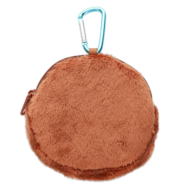 MONCHHICHI Bebichhichi Browm Mini Pouch with Carabiner