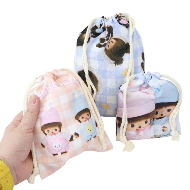 MONCHHICHI Bebichhichi Drawstring Bag Set (3 Pack)