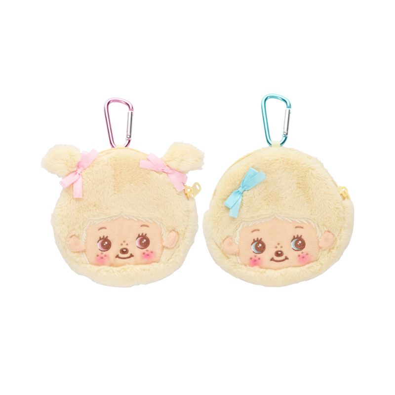 MONCHHICHI Bebichhichi Sweet Color Mini Pouch with Carabiner