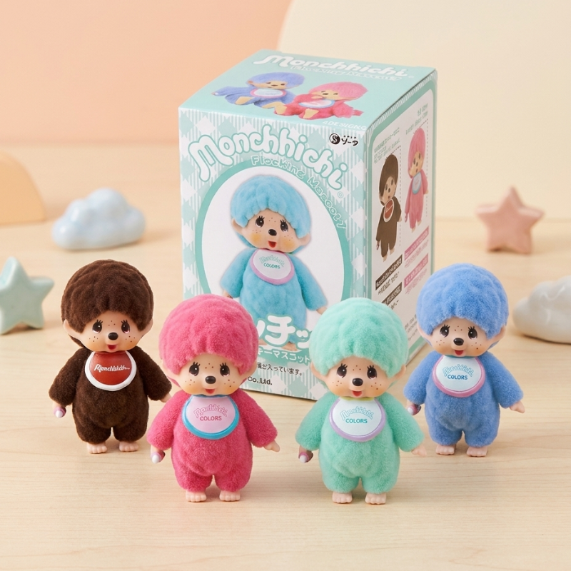 MONCHHICHI Flocking Mascot Series 7 Blind Box