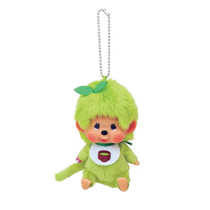 MONCHHICHI Monchhichi Matcha Green Face SS Mascot Holder Keychain