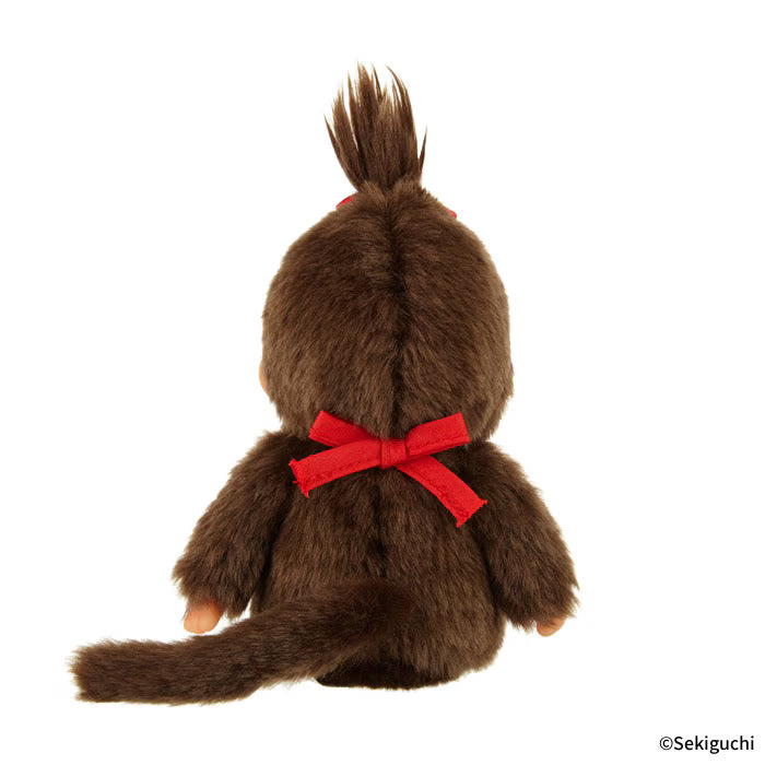MONCHHICHI Premium Standard Girl Brown SS Sitting Plush Doll