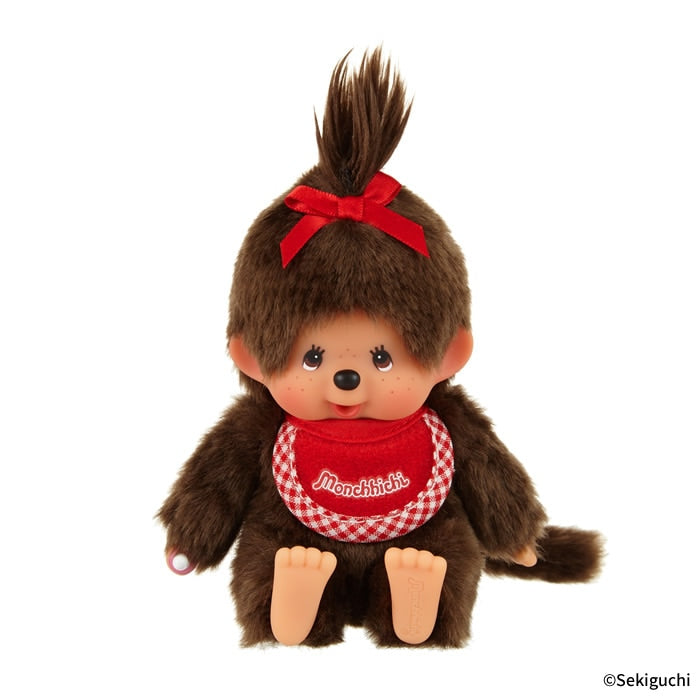 MONCHHICHI Premium Standard Girl Brown SS Sitting Plush Doll
