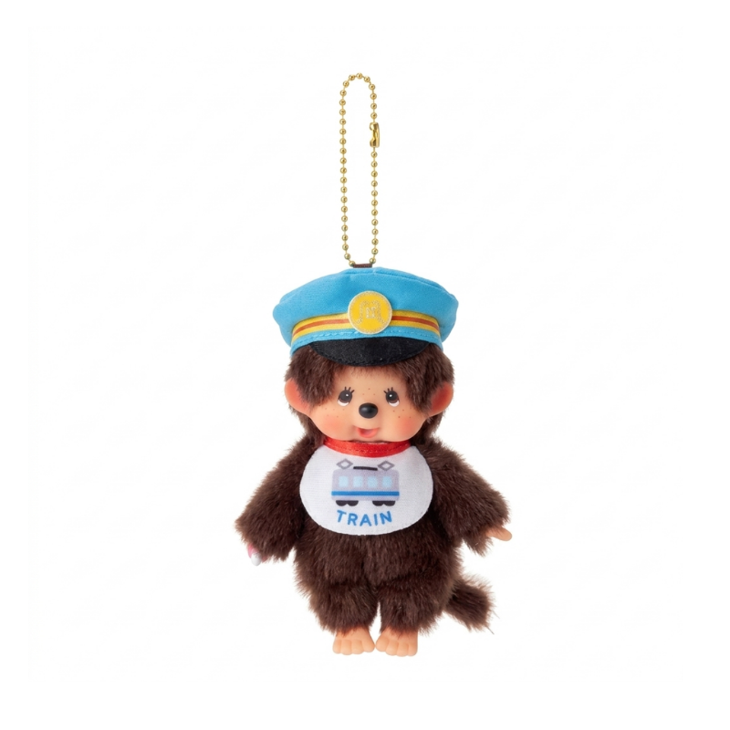 MONCHHICHI Region Limited Train Master Mascot Holder Keychain