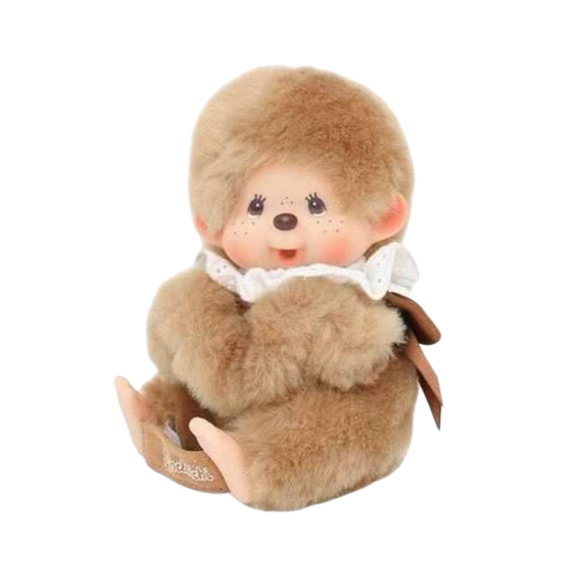 MONCHHICHI Sweet Brown Glove Holder Mascot Holder Keychain