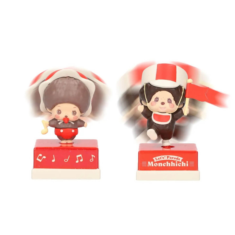 MONCHHICHI The Shaky! Monchhichi Bobblehead Doll Parade Gacha