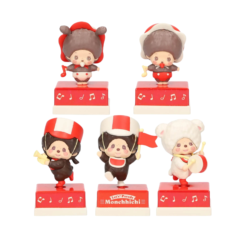 MONCHHICHI The Shaky! Monchhichi Bobblehead Doll Parade Gacha