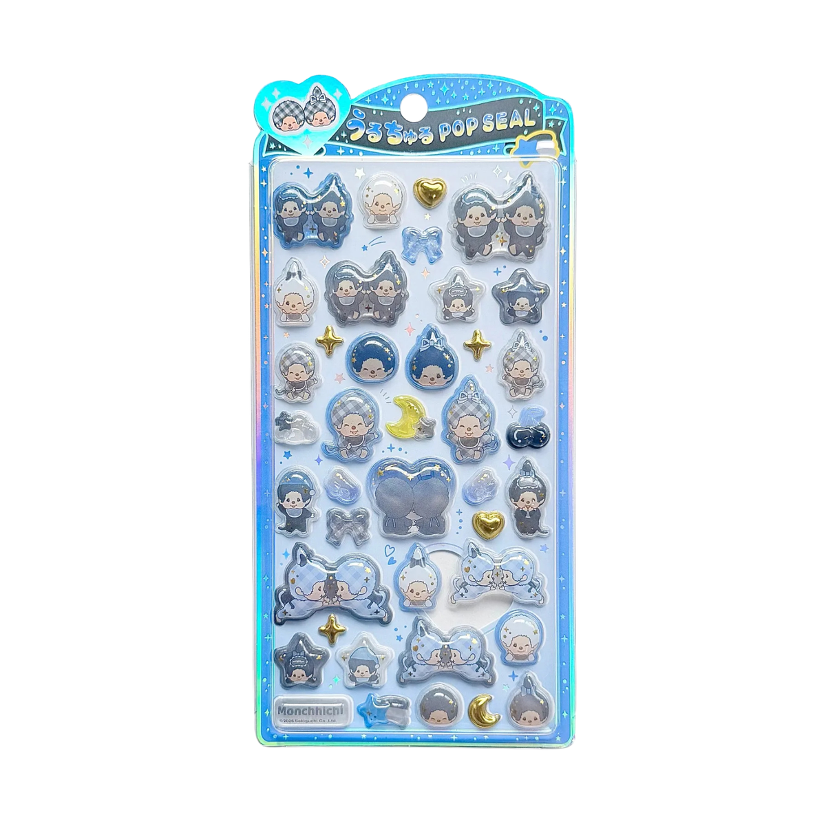 MONCHHICHI UruChuru Pop Seal Pop Sticker