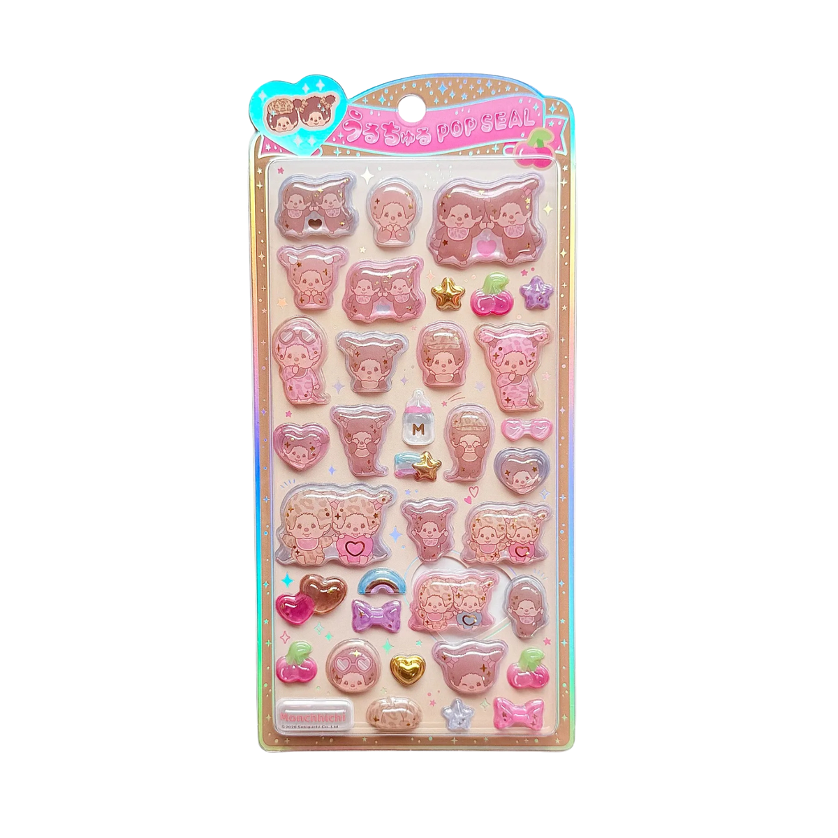 MONCHHICHI UruChuru Pop Seal Pop Sticker