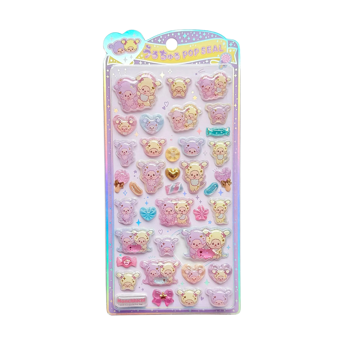MONCHHICHI UruChuru Pop Seal Pop Sticker