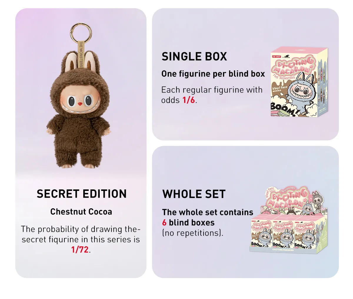 POP MART The Monsters - Exciting Macaron Series Plush Pendant POP MART The Monsters - Exciting Macaron Series Plush Pendant