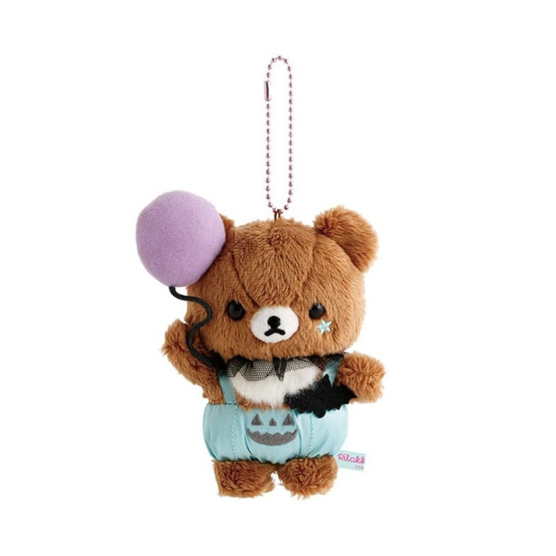 SAN-X RILAKKUMA Chairoikoguma Pastel Halloween Party Mascot Holder Keychain